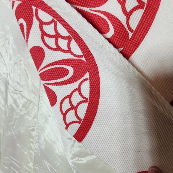 Vintage Wrap Skit Medium Cutom Made Pink And Cream A-Line Skirt See Pictures - Picture 10 of 12